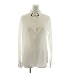 ピーエスポールスミス PS Paul Smith シャツ ブラウス 長袖 40 白 ホワイト 猫刺繍 /RR