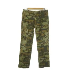 リーバイス Levi's 502 カーゴパンツ W30 緑 グリーン カーキ カモフラージュ柄 カーゴポケット 長ズボン /AO32 ■GY58