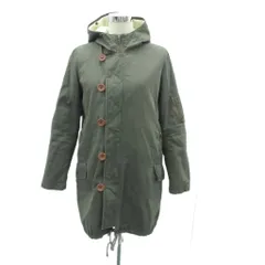 B&Y ユナイテッドアローズ BEAUTY&YOUTH ビューティー&ユース モッズコート ミリタリーコート ロング丈 M カーキ ライナー付き /HO12 ■GY61