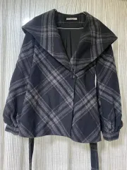 KOOKAI フランス CHECK コート (Sサイズ)