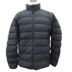 ユニクロ UNIQLO ウルトラライトダウンジャケット ミドル丈 XL 黒 スタンドカラー /SM63 ■GY61