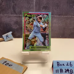 2025 Topps Chrome Kyle Schwarber Philadelphia Phillies 35th Anniversary Mojo Refractor カード