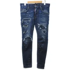 ディースクエアード DSQUARED2 美品 22SS SUPER TWINKY JEANS ダメージデニム ジーンズ ダメージ加工 42 約XS S74LB1192 IBO81