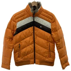 BURBERRY BLACK LABEL　ダウンジャンパー　ハイネック　フルジップ　無地　ワンポイント　刺しゅう　古着