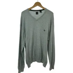 CHAPS RALPH LAUREN　セーター　長袖　ニット　トップス　Vネック　無地　ワンポイント　刺しゅう　オーバーサイズ　ハイゲージ　古着