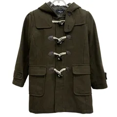 【COMME CA ISM コムサイズム】ダッフルコート キッズ ジュニア 130 カーキ グリーン系