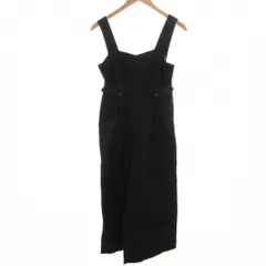 レイビームス Ray Beams オーバーオール サロペット ワイドパンツ  0 黒 ブラック /NL