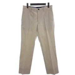 バーバリー ロンドン BURBERRY LONDON センタープレス ストレート コットン パンツ キナリ エクリュ 82 ■ECT