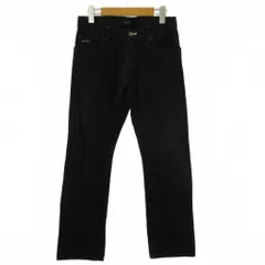 バーバリーブラックレーベル BURBERRY BLACK LABEL シャドーチェック パンツ チノパン フラップポケット 黒 70 ■ECT