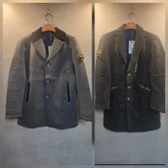 JH1912 ウール ブレンド パッチ コート 未使用