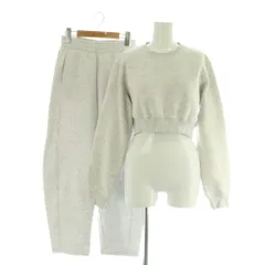 ザラ ZARA スウェットセットアップ上下 裏起毛 トレーナー パンツ USA S ライトグレー /MY ■OS