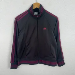 adidas アディダス トラックジャケット 無地 ブラウン Lサイズ メンズ 古着 スポーツMIX ストリート