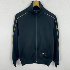 90s PUMA プーマ トラックジャケット ジャージ ブラック メンズ 古着 スポーツMIX レトロ
