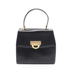 セリーヌ CELINE ハンドバッグ ブラック レザー ハンドバッグ レディース Used B