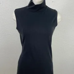 UNIQLO ユニクロ ハイネック ノースリーブ カットソー ブラック M20260115-0020