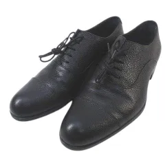 ジョルジオアルマーニ GIORGIO ARMANI ビジネスシューズ レースアップシューズ ストレートチップ 39.5 ブラック 黒系 レザーのサムネイル