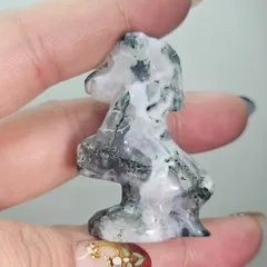 2026年干支開運✨モスアゲート✨ウマ✨カービング✨