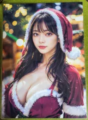 AI　イラストアートポスター　写真　A4サイズ　ラミネート加工　美女　美人　グラビア　セクシー　コスプレ　011