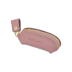 [RafiCaro] コインケース 本革 印鑑ケース 小銭入れ コンパクト 小さい 柔らか レザー ポーチ 小物入れ Sサイズ ダスティピンク 0