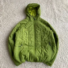 Columbia コロンビア　puff down jacket パフジャケット　ダウンジャケット　短丈　y2k テック系　archive　ライムグリーン　サイズXL