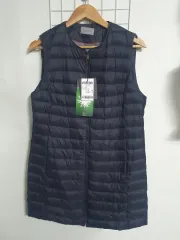 デイリーリスト レディース グース ダウン ロングベスト 95M 新品