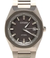 美品 シチズン 腕時計 アテッサ ATTESA H128-00CWT01 ソーラー ブラック メンズ CITIZEN