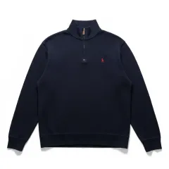 ポロラルフローレン ネイビー ハーフジップ ニット M