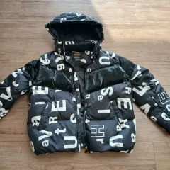 EVISU エヴィス ブラック レタリング ダウン アウター