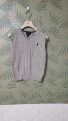 ポロ ラルフローレン ニット ベスト グレー