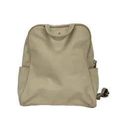 アニエスベーボヤージュ agnes b. VOYAGE ソフトレザー ナイロン サイドポケット バックパック 13L レディース 表記無 