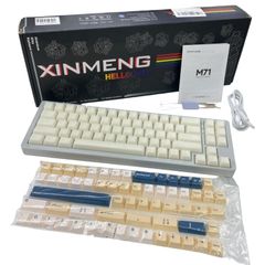 186000 動作確認済み MAMBASNAKE×XINMENG M71 メカニカルキーボード ワイヤレス 箱付き [260107HM200376] 186000 動作確認済み MAMBASNAKE×XINMENG M71 メカニカルキーボード