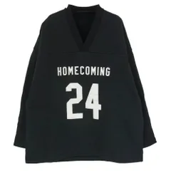 FEAR OF GOD フィアオブゴッド 83123432205 ESSENTIALS エッセンシャルズ ナンバリングホッケー ジャージ Vネック ブラック系 S【中古】