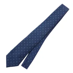LOUIS VUITTON ルイ・ヴィトン M77087 モノグラム ジーンシー 総柄 ネクタイ ライトブルー系【中古】