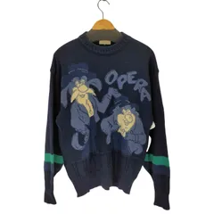 ユーズドフルギ USED古着 {{OPERA UOMO}} キャラクターデザインウールニット メンズ JPN：48 