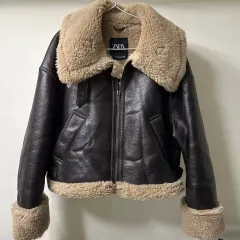 ZARA ブラウン ムートン