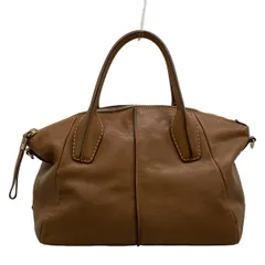 TOD'S(トッズ) ハンドバッグ - ブラウン レザー