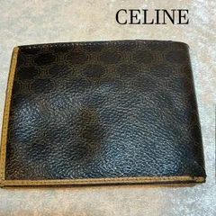 セリーヌ　CELINE　マカダム柄　PVCレザー　2つ折り財布