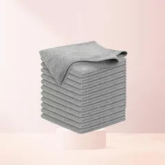 速乾 洗車タオル 強力吸水 超極細繊維クリーニングタオル 多機能家事アイテム 12枚 （32×32cm） [並行輸入品] 0