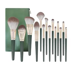 メイクブラシセット 14本 GRTUFOBA メイクブラシ 高級繊維毛 超柔らかい 化粧筆 多機能 化粧ブラシセット 持ち運びに便利 化粧ポーチ付き 1