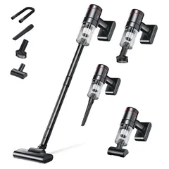 掃除機 コードレス 【2025革新版&15000pa 超強力吸引&ライト付き】 コードレス掃除機 35分間連続稼働 2way スティッククリーナー ハンディクリーナー Type-C充電式 5種類ノズル 延長パイプ 軽量0.6kg そうじき 車用そうじき 多 1