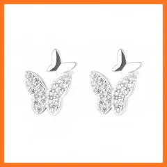 【新品】 【TALONIA】セカンドピアス レディース つけっぱなし S925シルバー 925シルバー 金属アレルギー対応 両耳用 蝶々デザイン 蝶モチーフ シンプル 可愛い 小さめ プレゼント ギフト 誕生日 クリスマス お祝い 0