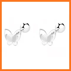 【新品】 TALONIA ピアス レディース S999シルバー ピアス 蝶 セカンドピアス 敏感肌 大人可愛い 小さめ 軽い つけっぱなし可能 レディース 純銀 ピアス 女性 ギフト 1