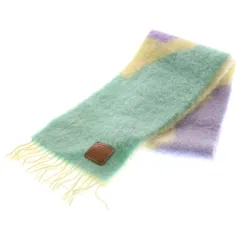 LOEWE (ロエベ) アナグラム モヘア ウール ナイロン マフラー スカーフ マルチカラー