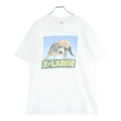 X-LARGE (エクストララージ) 90s DOGGY Tee 初期 USA製 ドギー ビーグル フォトプリント クルーネック 半袖Tシャツ カットソー ホワイト