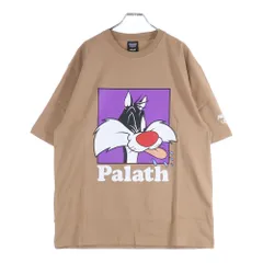 Palace Skateboards (パレススケートボーズ) ×UGG ×Looney Tunes T-Shirt Chestnut アグ ルーニーチューンズ キャラプリント 半袖Tシャツ カットソー ブラウン