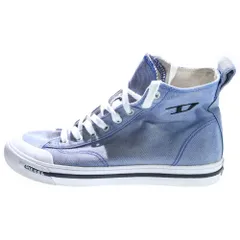 DIESEL (ディーゼル) デニム生地 ハイカット スケートスニーカー ブルー