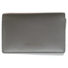 SAINT LAURENT PARIS (サンローランパリ) レザー キーケース グレー