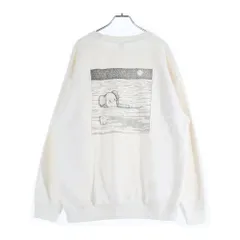 KAWS (カウズ) ×UNIQLO ユニクロ キャラプリント クルーネック スウェットトレーナー アイボリー