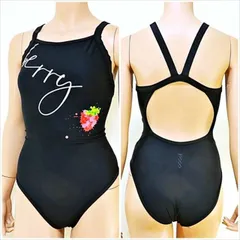 ME1-871☆HOOGフーグ 競泳水着 大きいサイズ XLサイズ シンプルが最高にオシャレ オープンバック 大きい英字 ブラック スポーツ スイムウェア 水着 レディース■