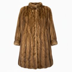 EMBA ブラウン ダークミンク　ロングコート 21a24 EMBA エンバ 希少デザイン ダークミンク 丈110cm 超ロングコート